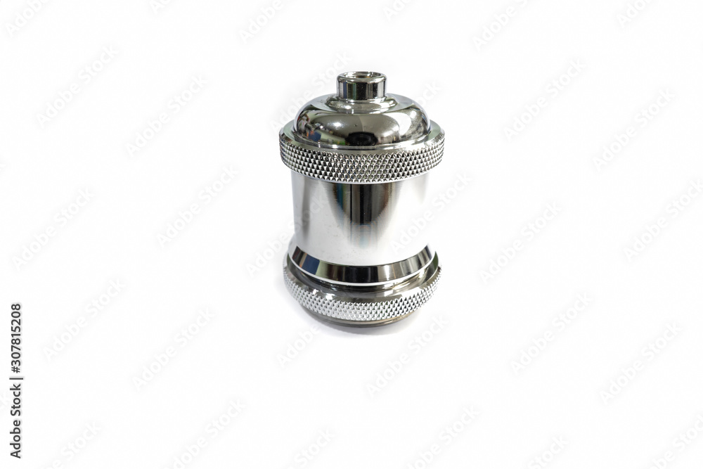 silver metallic E27 lamp holder silver metallic E27 lamp holder