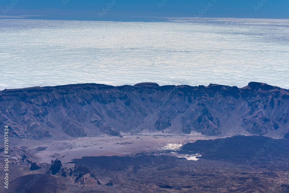View from Teide volcano (Tenerife, Canary Islands - Spain).