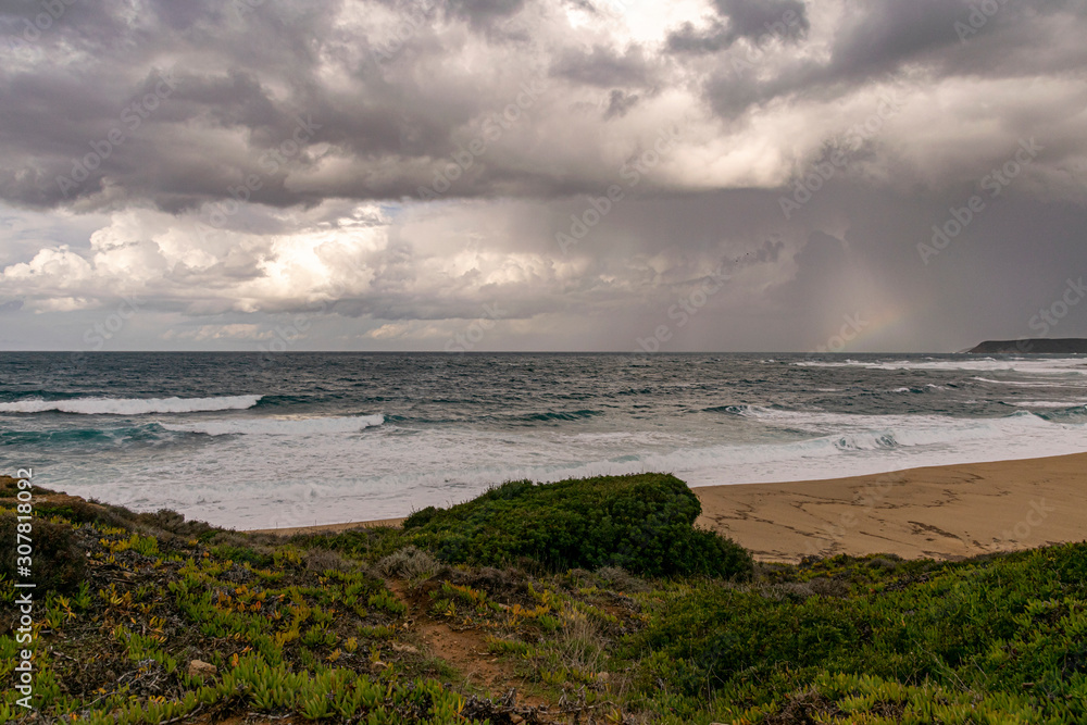 Seascape during an approaching storm.