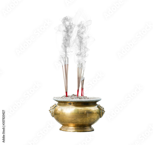 Fotografie, Obraz incense burner isolated
