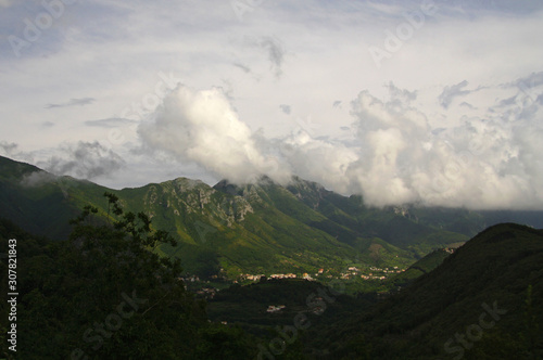 A View of the village of Tramontina, Campania region, Italy
