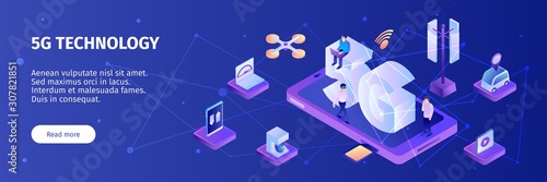 5G Internet Horizontal Banner