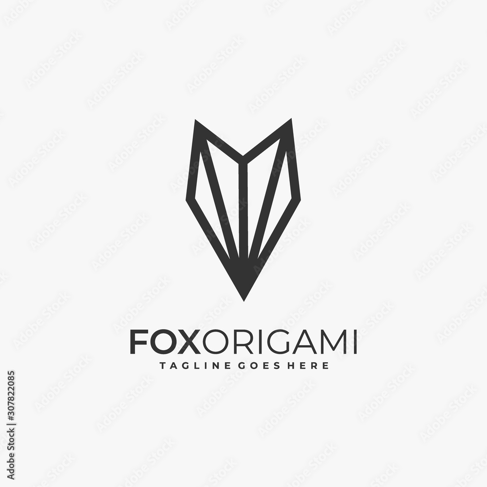 Fox Pen Illustration Vector Template Fox Pen Illustration Vector Template