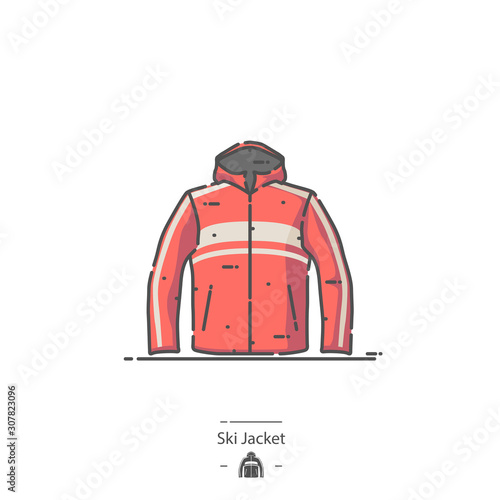 Ski Jacket - Line color icon