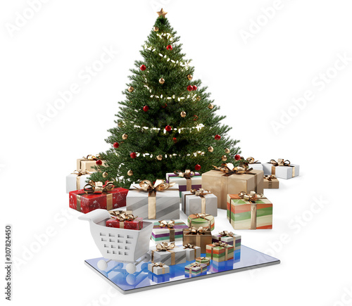 online shopping concept. co...