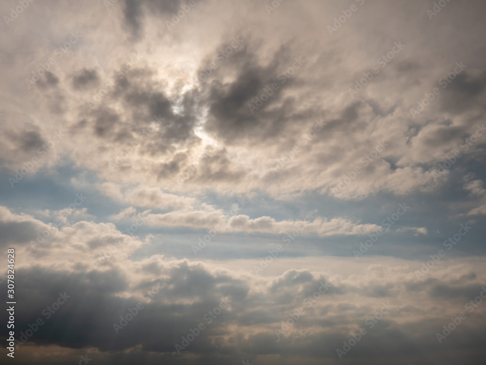 Abstract cloudy sky background.