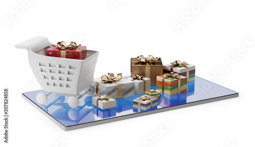 online shopping concept. co...