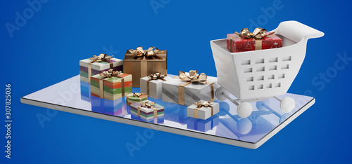 online shopping concept. co...