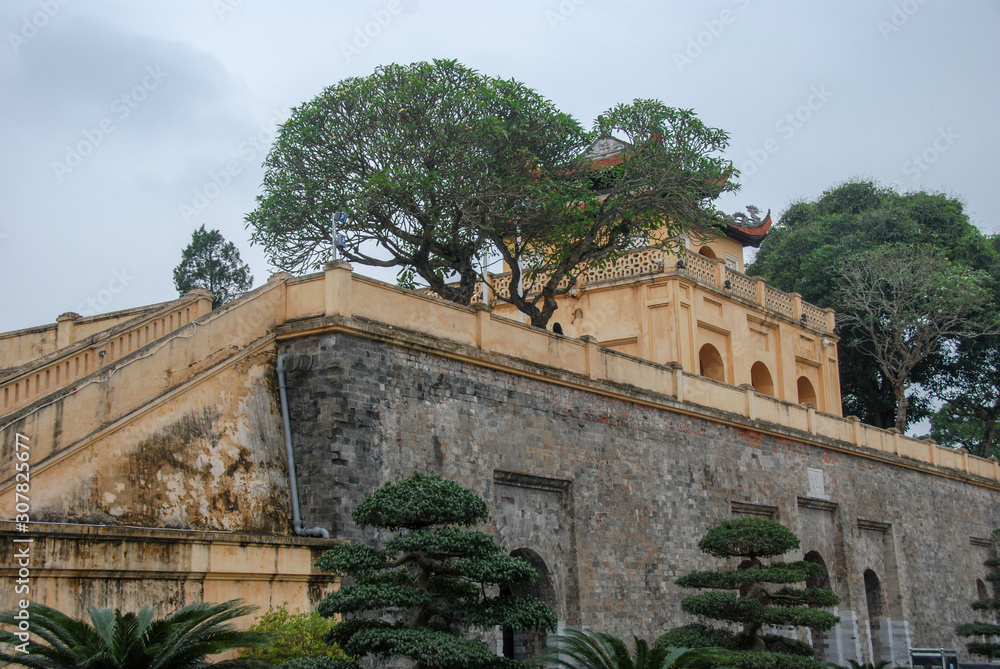 Doan Mon Gate of Imperial Citadel of Thang Long in Hanoi, Vietnam 
