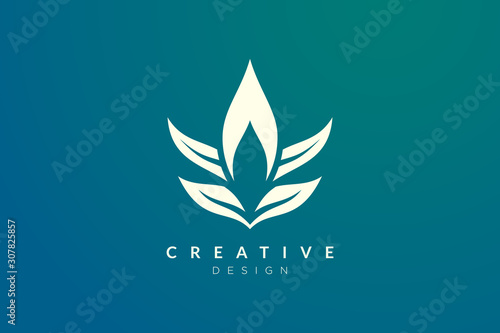 Minimalist flower vector design. It is suitable for spas, hotels, beauty, health, fashion, cosmetics, boutiques, salons, yoga, therapy, and others.