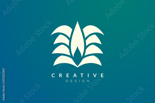 Minimalist flower vector design. It is suitable for spas, hotels, beauty, health, fashion, cosmetics, boutiques, salons, yoga, therapy, and others.