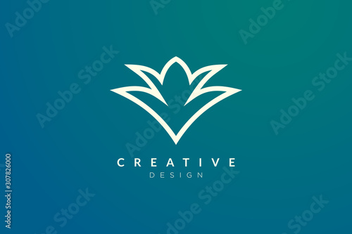 Minimalist flower vector design. It is suitable for spas, hotels, beauty, health, fashion, cosmetics, boutiques, salons, yoga, therapy, and others.