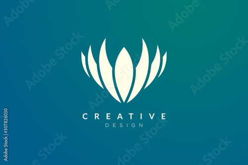 Minimalist flower vector design. It is suitable for spas, hotels, beauty, health, fashion, cosmetics, boutiques, salons, yoga, therapy, and others.