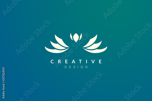Minimalist flower vector design. It is suitable for spas, hotels, beauty, health, fashion, cosmetics, boutiques, salons, yoga, therapy, and others.