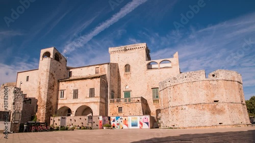 Castle of Conversano. Puglia. Italy. Time-lapse.