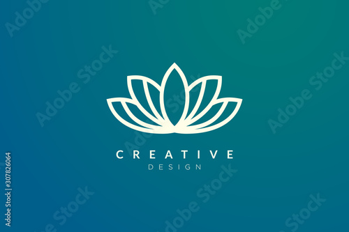 Minimalist flower vector design. It is suitable for spas, hotels, beauty, health, fashion, cosmetics, boutiques, salons, yoga, therapy, and others.