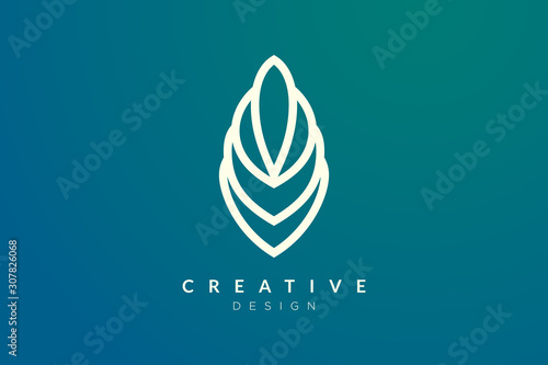 Minimalist flower vector design. It is suitable for spas, hotels, beauty, health, fashion, cosmetics, boutiques, salons, yoga, therapy, and others.