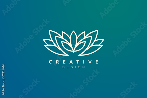 Minimalist flower vector design. It is suitable for spas, hotels, beauty, health, fashion, cosmetics, boutiques, salons, yoga, therapy, and others.
