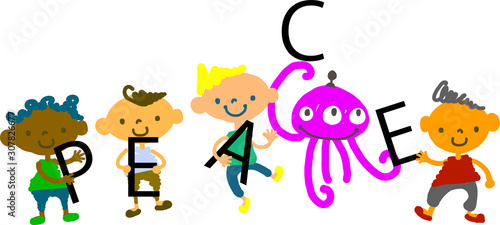 世界の男の子たち　多様性　PEACE