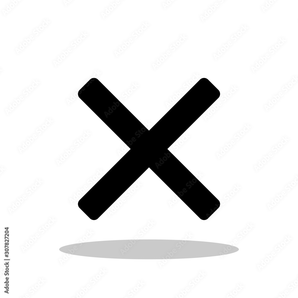 Cross icon in trendy flat style. No sign / X button symbol for your web site design, logo, app, UI Vector EPS 10. - Vector Cross icon in trendy flat style. No sign / X button symbol for your web site design, logo, app, UI Vector EPS 10. - Vector