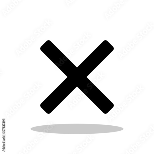 Cross icon in trendy flat style. No sign / X button symbol for your web site design, logo, app, UI Vector EPS 10. - Vector
