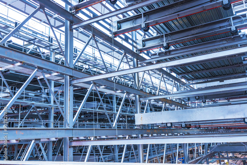 Modern steel structure parking lot Modern steel structure parking lot
