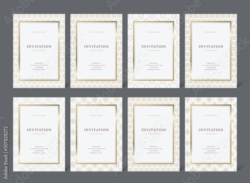 Vintage luxury vector invitation card