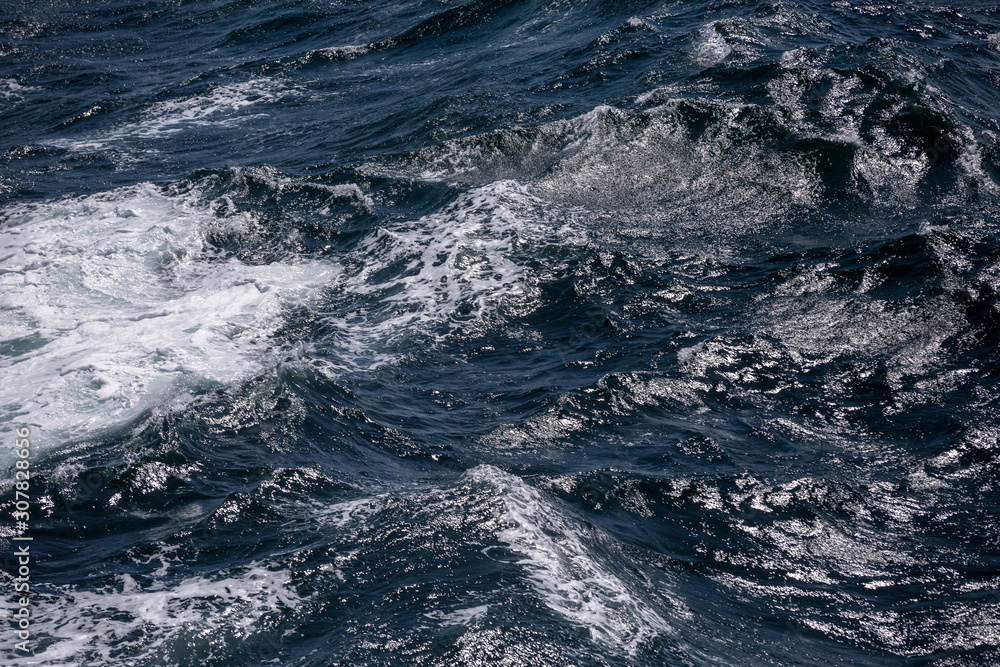 Fototapeta premium Meer, auf der Fähre von Dänemark nach Norwegen