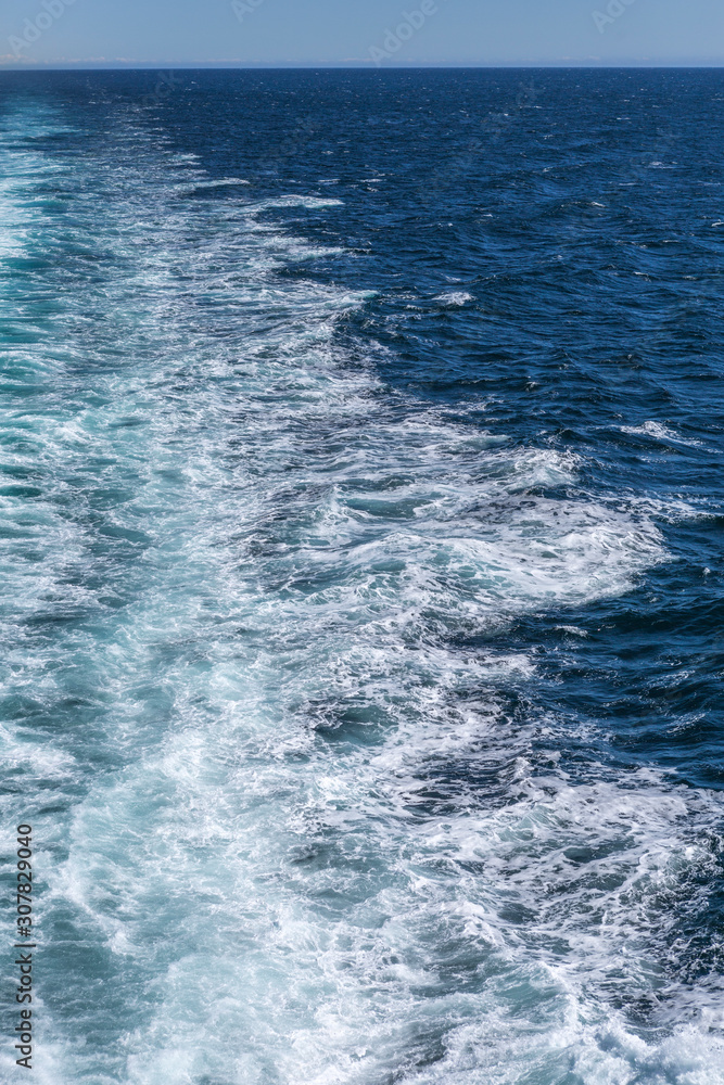 Fototapeta premium Meer, auf der Fähre von Dänemark nach Norwegen