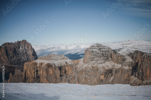 Amazing Cold Rocky Mountain Landscape