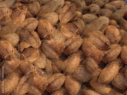 Coconuts with shell