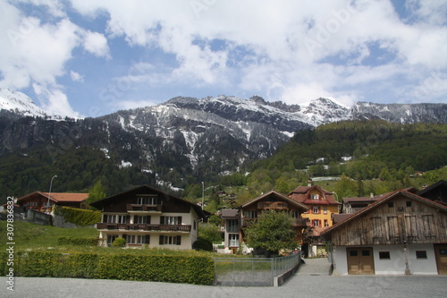 A View of Brienz Town on Lake Brienz, Switzerland