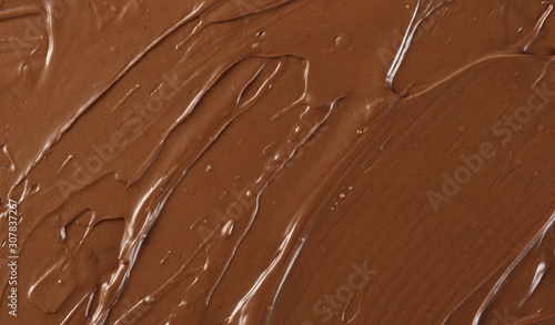 Fotografia Cream chocolate spread surface, background and texture