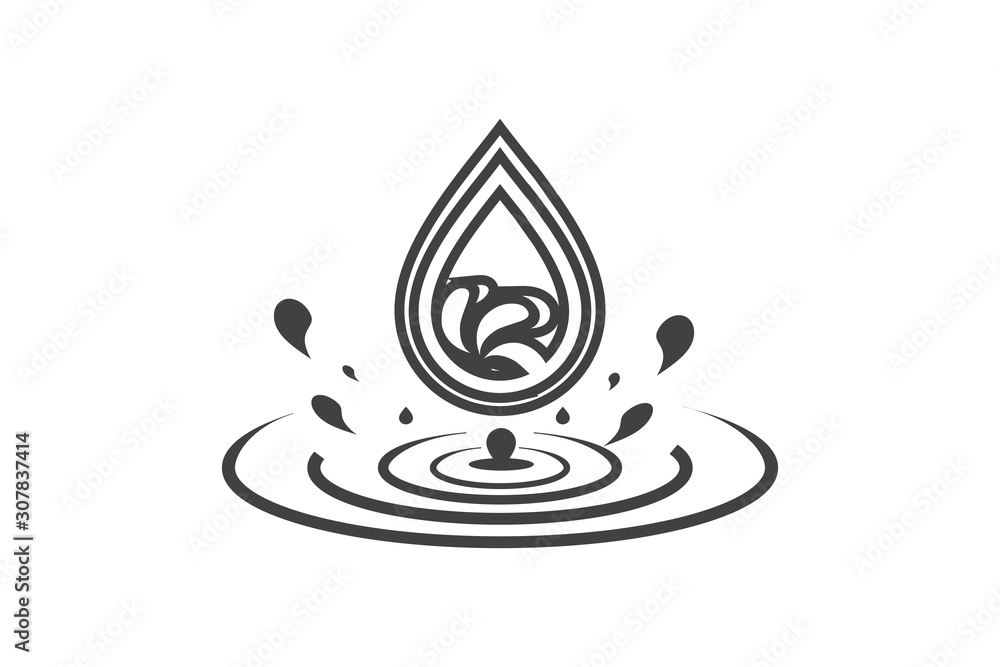 water drop icon. vector illustration elements water drop icon. vector illustration elements