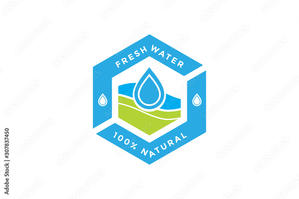 100% natural water icon. water drop sign. vector illustration elements 100% natural water icon. water drop sign. vector illustration elements