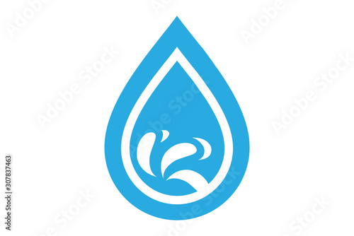 water wave icon. water drop sign. vector illustration elements
