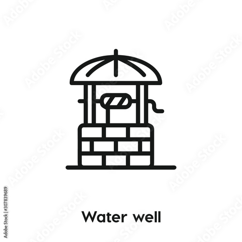water well icon vector. water well icon vector symbol illustration. Modern simple vector icon for your design. water well icon vector	