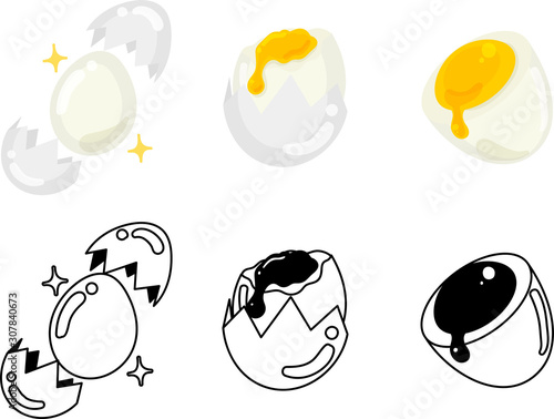 卵の可愛いアイコン