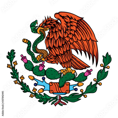 mexico flag the eagle and snake