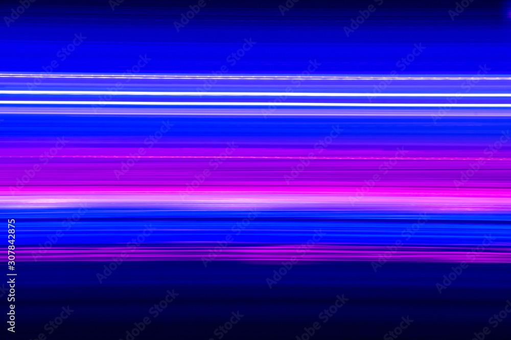 Colorful of neon lighting bulb glowing in the night for abstract background texture pattern