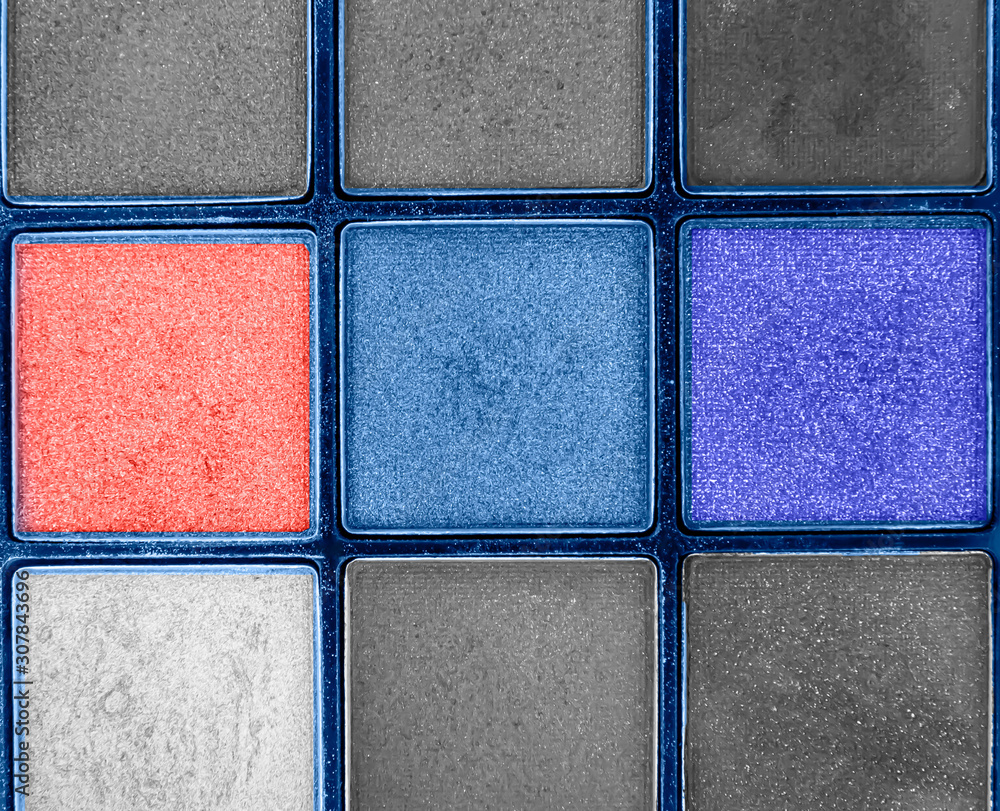 Fototapeta premium Abstract blue background.color of the year 2020 classic blue. Eye shadow. oncept of year color transition.