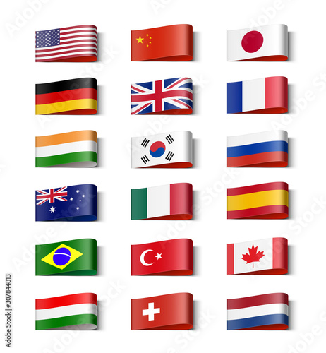 National flags of the world set. Vector illustration on white background. Ready for your design. EPS10. Free Download National flags of the world set. Vector illustration on white background. Ready for your design. EPS10. - GFXLoad
