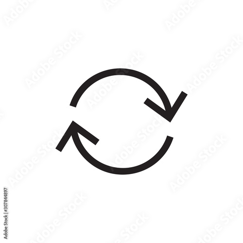 Arrow arrow repeat two icon vector isolated on background. Trendy web symbol. Pixel perfect. illustration EPS 10. - Vector.