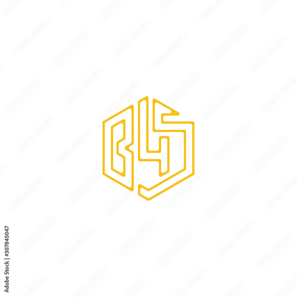 Initial letter B45 logo design vector unique Initial letter B45 logo design vector unique