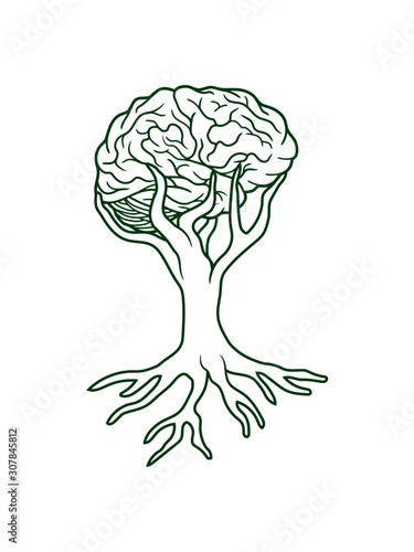 Design Baum Gehirn 