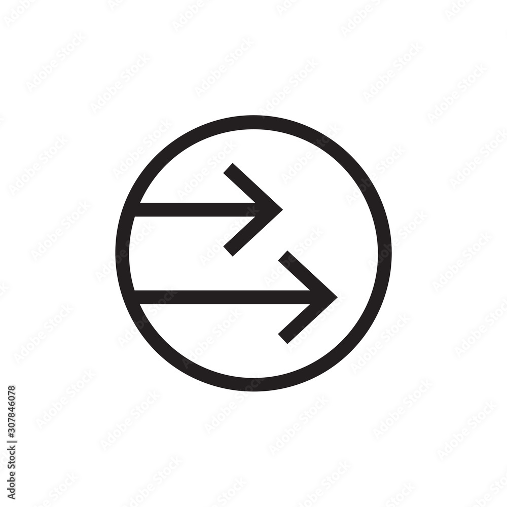 Circle arrow right two icon vector isolated on background. Trendy web symbol. Pixel perfect. illustration EPS 10. - Vector. Circle arrow right two icon vector isolated on background. Trendy web symbol. Pixel perfect. illustration EPS 10. - Vector.