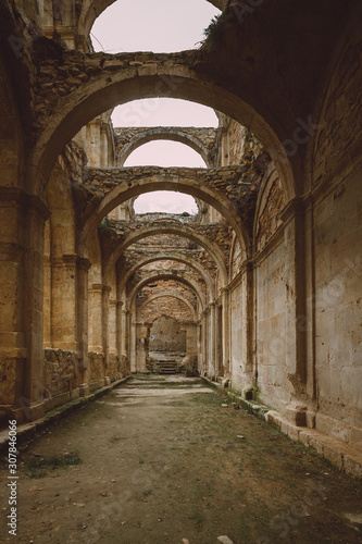 Ancient monastery of Santa Maria de Rioseco. Burgos. Spain.