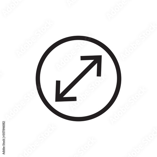 Free Download Circle arrow out top right icon vector isolated on background. Trendy web symbol. Pixel perfect. illustration EPS 10. - Vector. - GFXLoad
