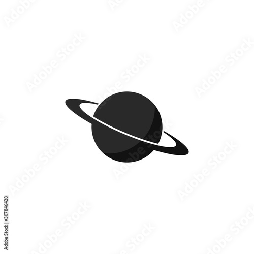 vector sign of saturn planet icon illustration design 