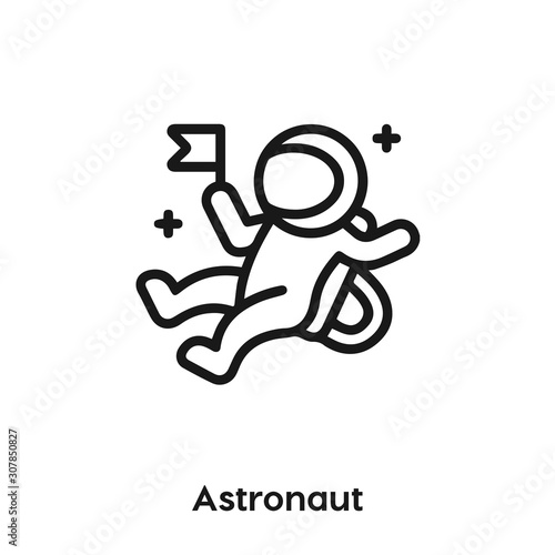 astronaut icon vector. astronaut icon vector symbol illustration. Modern simple vector icon for your design. astronaut icon vector.	